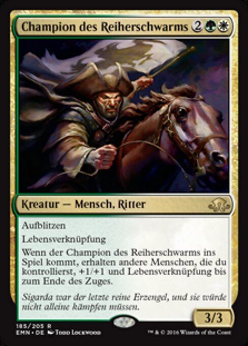 Champion des Reiherschwarms EMN-185 Rare Excellent Deutsch