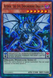 Aether, der böse ermächtigende Drache CT13-011 Super Rare Light Played Deutsch
