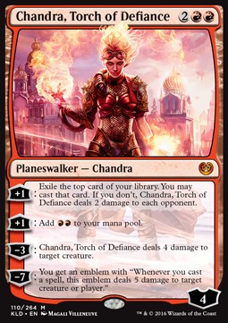 Chandra, Fackel des Widerstands KLD-110 Mythic Excellent Deutsch