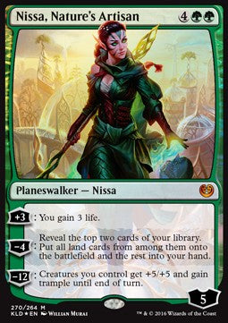Nissa, Schöpferin der Natur KLD-270 Mythic Poor Deutsch Foil