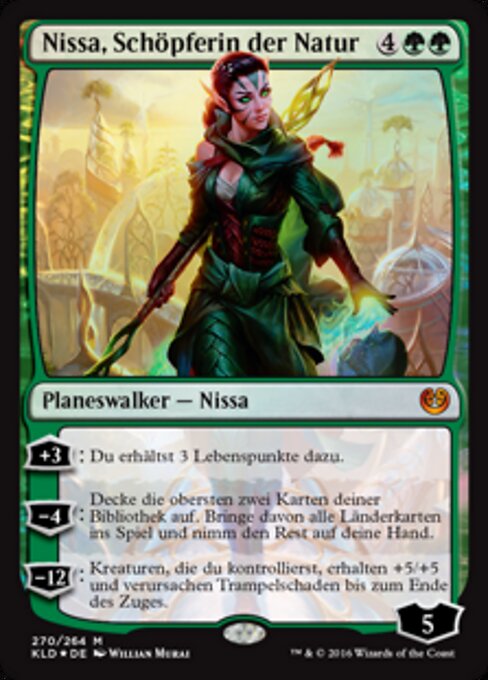 Nissa, Schöpferin der Natur KLD-270 Mythic Poor Deutsch Foil