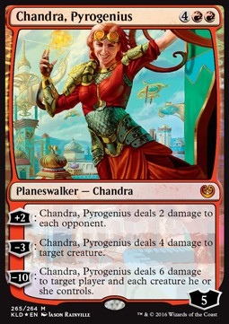 Chandra, Pyrogenie KLD-265 Mythic Poor Deutsch Foil