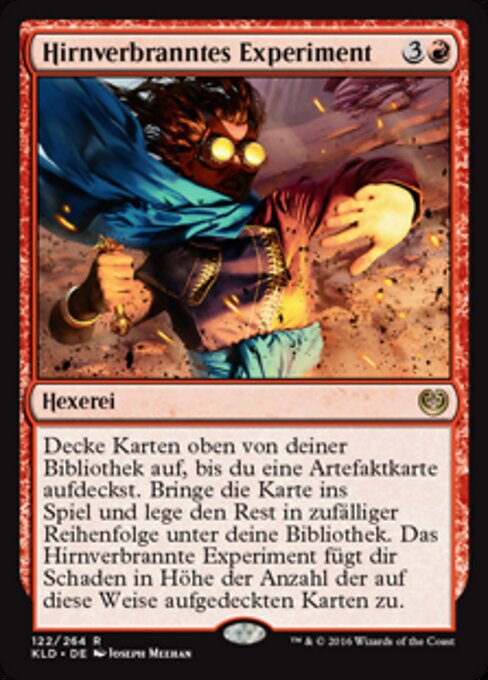 Hirnverbranntes Experiment KLD-122 Rare Excellent Deutsch