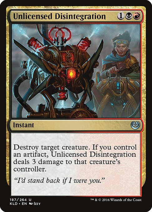 Unlicensed Disintegration KLD-187 Uncommon Good Englisch