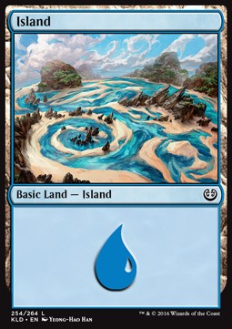 Insel (V.2) KLD-254 Land Excellent Englisch Foil