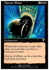Tainted Aether 7ED-167 Rare Light Played Englisch