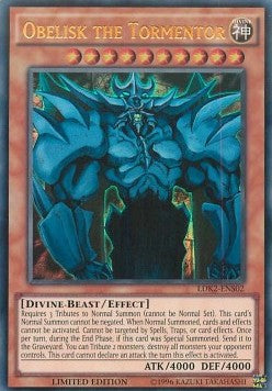 Obelisk the Tormentor LDK2-S02 Ultra Rare Good Englisch