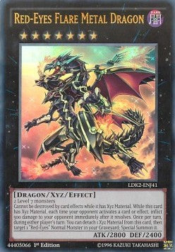 Rotäugiger Leuchtfeuer-Metalldrache LDK2-J41 Ultra Rare Near Mint Deutsch