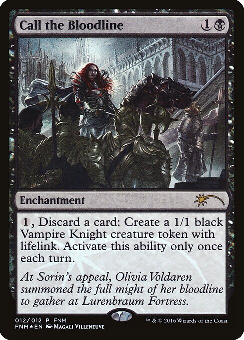 Call the Bloodline FNM- Rare Good Englisch Foil
