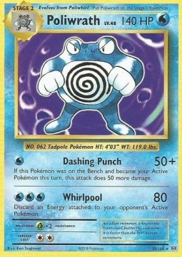 Poliwrath EVO-25 Holo Rare Light Played Englisch