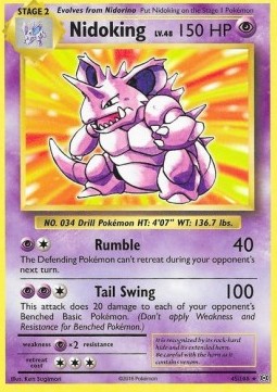 Nidoking EVO-45 Holo Rare Good Deutsch