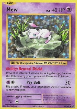 Mew EVO-53 Holo Rare Excellent Deutsch Reverse Holo