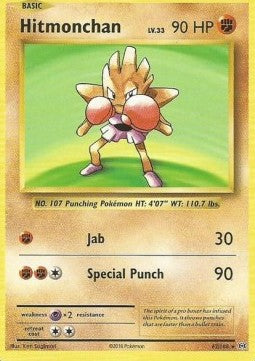 Hitmonchan EVO-62 Holo Rare Light Played Englisch
