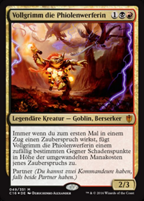 Vollgrimm die Phiolenwerferin C16-49 Mythic Excellent Deutsch Foil