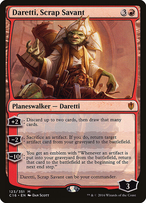 Daretti, Scrap Savant C16-123 Mythic Excellent Englisch