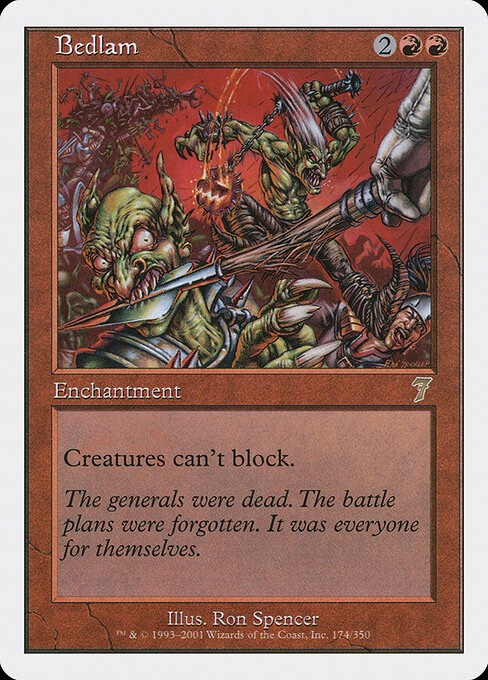 Bedlam 7ED-174 Rare Excellent Englisch