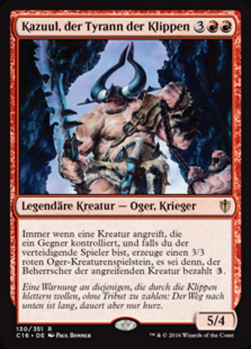 Kazuul, der Tyrann der Klippen C16-130 Rare Excellent Deutsch