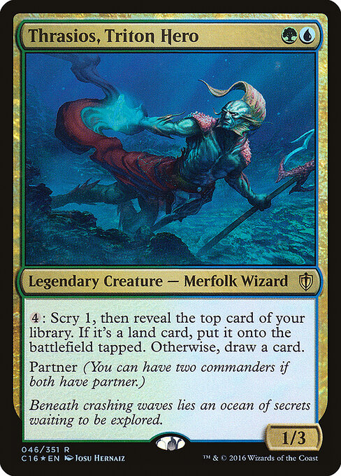 Thrasios, Triton Hero C16-46 Rare Excellent Englisch Foil