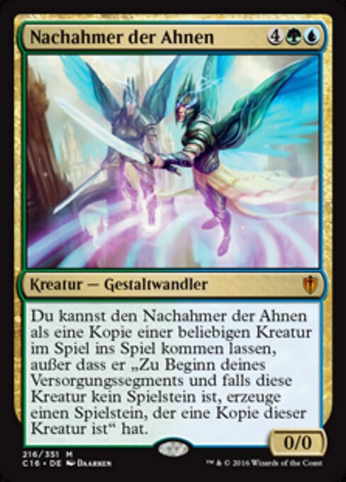 Nachahmer der Ahnen C16-216 Mythic Excellent Deutsch