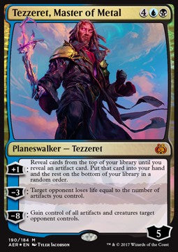 Tezzeret, Meister des Metalls AER-190 Mythic Good Deutsch Foil