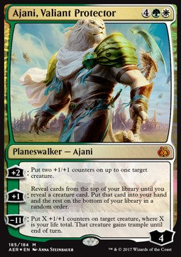 Ajani, kühner Beschützer AER-185 Mythic Played Deutsch Foil