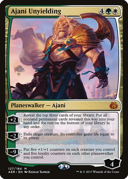 Ajani der Unnachgiebige AER-127 Mythic Near Mint Englisch
