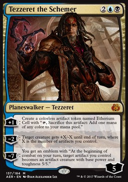 Tezzeret der Ränkeschmied AER-137 Mythic Light Played Deutsch