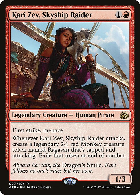 Kari Zev, Skyship Raider AER-87 Rare Excellent Englisch Foil