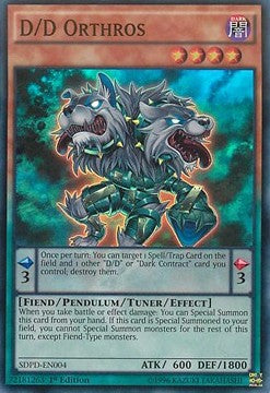 D/D Orthros SDPD-004 Super Rare Excellent Englisch 1. Auflage