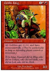Goblinkönig 7ED-190 Rare Good Deutsch