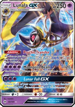 Lunala GX SUM-66 Ultra Rare Poor Deutsch