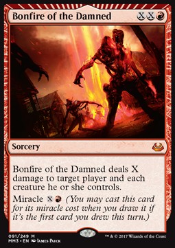 Bonfire of the Damned MM3-91 Mythic Excellent Englisch