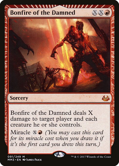 Bonfire of the Damned MM3-91 Mythic Excellent Englisch