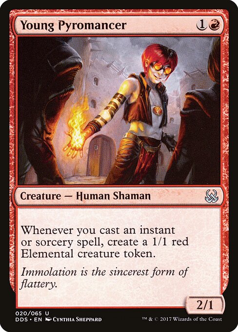 Young Pyromancer DDS-20 Uncommon Near Mint Englisch