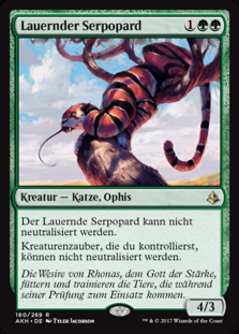 Lauernder Serpopard AKH-180 Rare Excellent Deutsch
