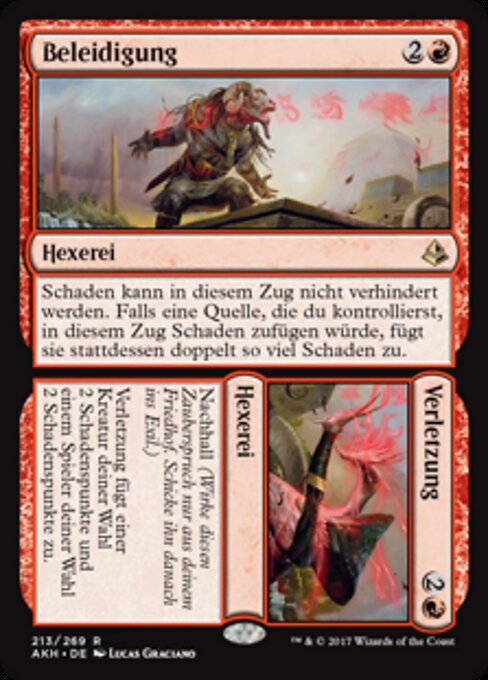 Beleidigung // Verletzung AKH-213 Rare Good Deutsch