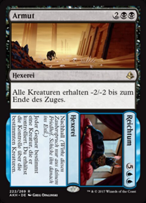 Armut // Reichtum AKH-222 Rare Excellent Deutsch