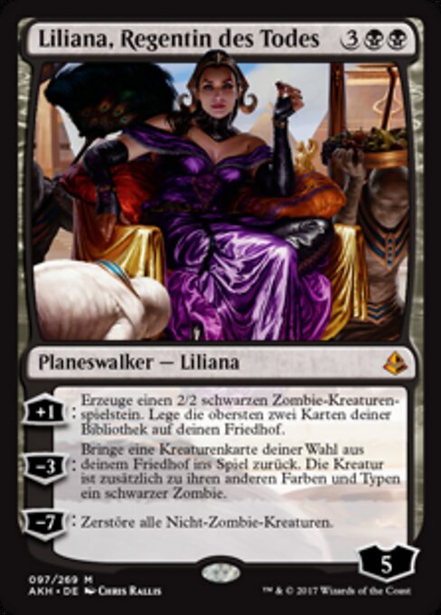 Liliana, Regentin des Todes AKH-97 Mythic Excellent Deutsch