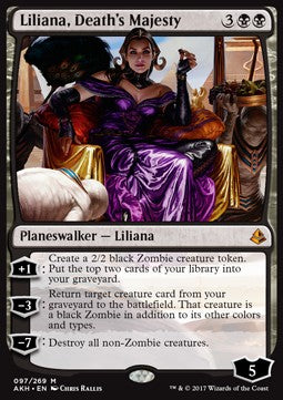 Liliana, Regentin des Todes AKH-97 Mythic Excellent Deutsch Foil