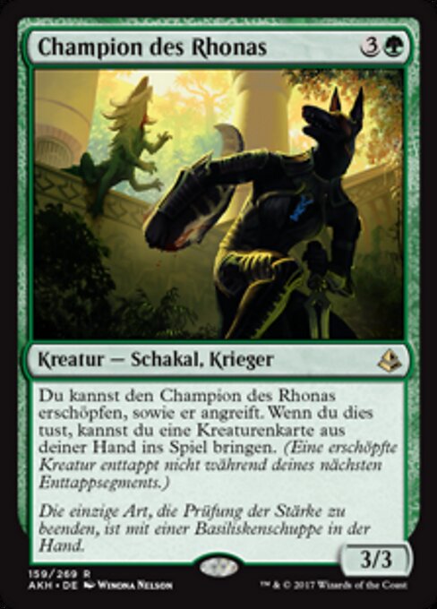 Champion des Rhonas AKH-159 Rare Excellent Deutsch
