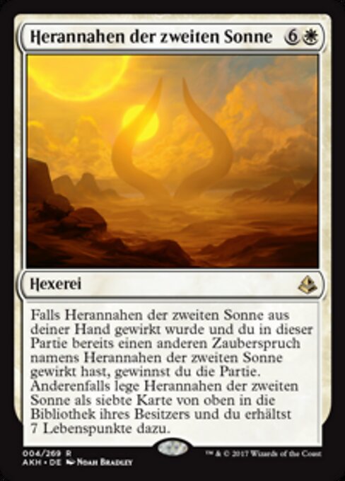 Herannahen der zweiten Sonne AKH-4 Rare Near Mint Deutsch Foil