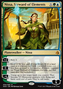 Nissa, Hüterin der Elemente AKH-204 Mythic Excellent Englisch