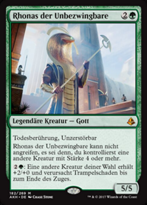 Rhonas der Unbezwingbare AKH-182 Mythic Excellent Deutsch