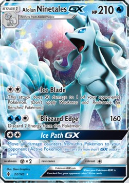 Alolan Vulnona GX GRI-22 Ultra Rare Light Played Deutsch