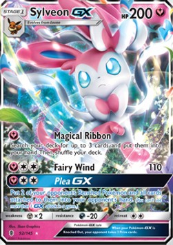 Sylveon GX GRI-92 Ultra Rare Excellent Deutsch