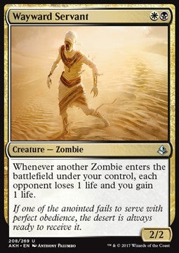 Wayward Servant AKH-208 Uncommon Excellent Englisch