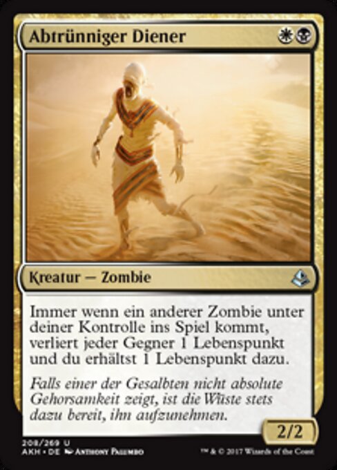Abtrünniger Diener AKH-208 Uncommon Excellent Deutsch