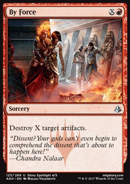 By Force AKH-123 Uncommon Excellent Englisch Foil