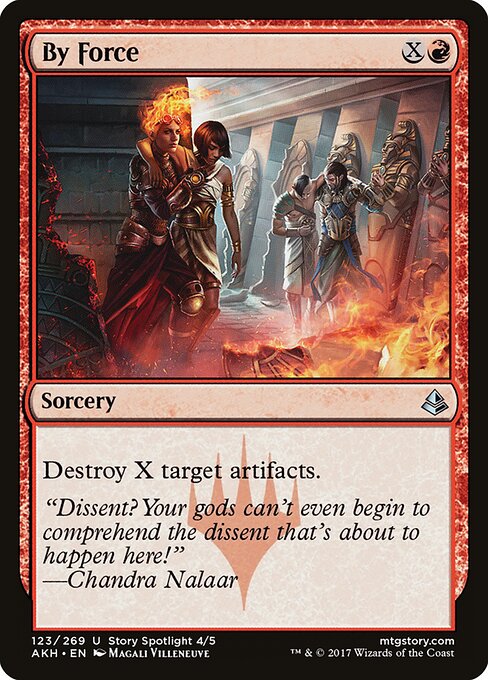 By Force AKH-123 Uncommon Excellent Englisch Foil