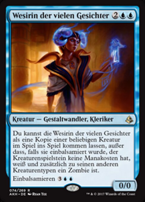 Wesirin der vielen Gesichter AKH-74 Rare Near Mint Deutsch Foil